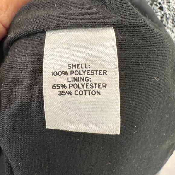 TROUVÉ | Cropped Contemporary Black White Textured Zip Jacket | Size Large - Picture 7 of 8